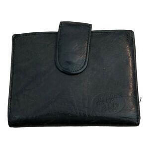 Buxton Women’s‎ Wallet Top Grain Cowhide Vintage Black With Coin Purse